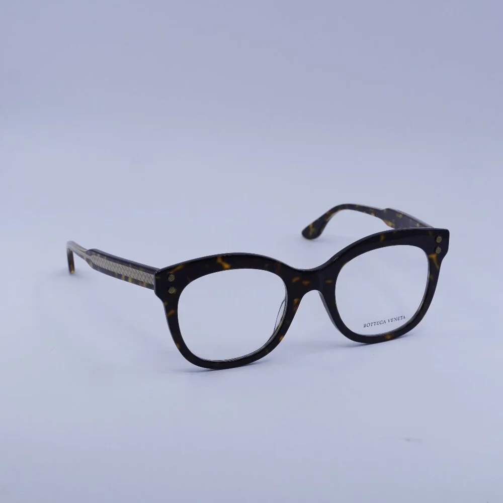 Bottega Veneta BV0241O 002 Eyeglasses Havana 49mm Square Frame